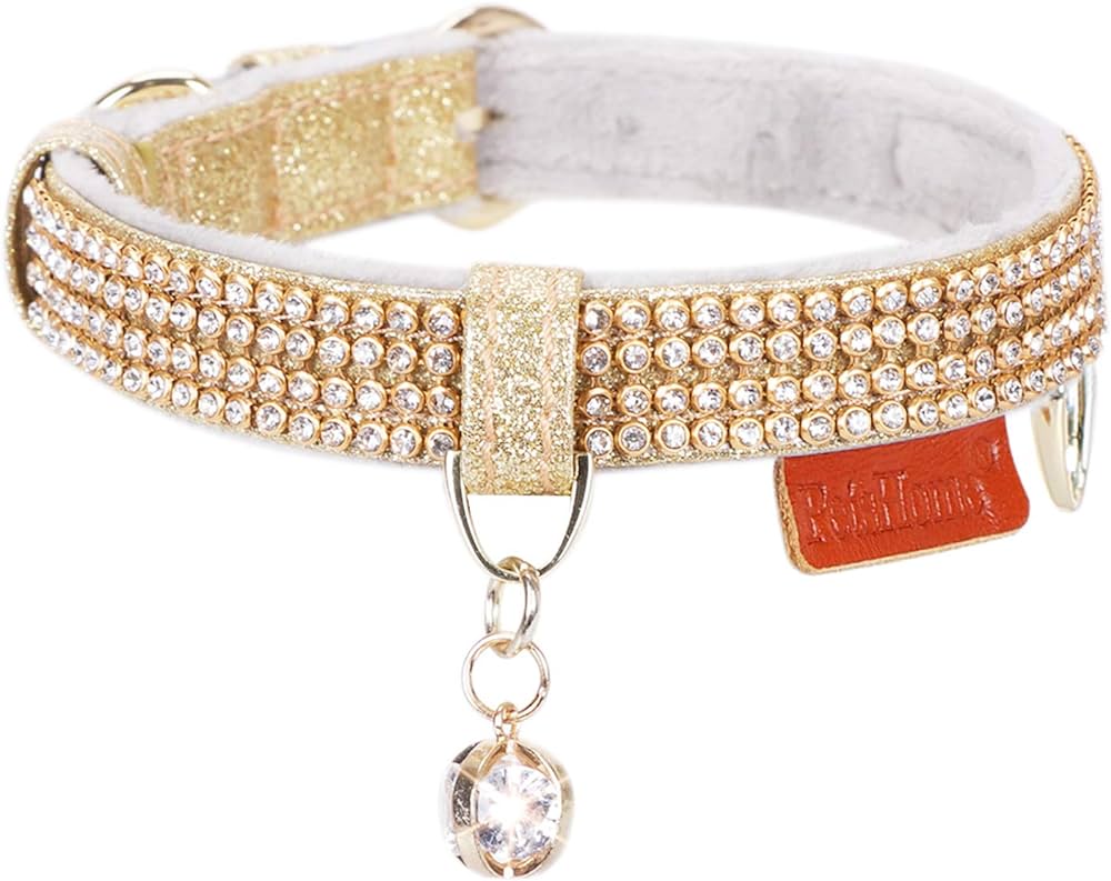 Bijoux-pour-chats-en-Or-et-en-Elastiques-avec-Strass